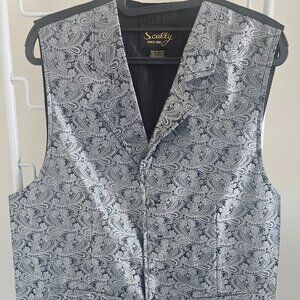 Silver Paisley Vest